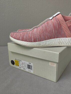 Size 11.5 -  Adidas NMD CS2 Primeknit Kith x Naked Men's Pink White Tech Runner